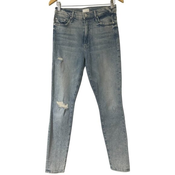 Mother The Super Swooner High Rise Jeans 28 Out With The Old In With The New - Picture 15 of 16